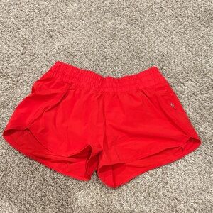 Lululemon Athletica Red Athletic Shorts